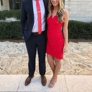 Red Lace Lulu’s dress